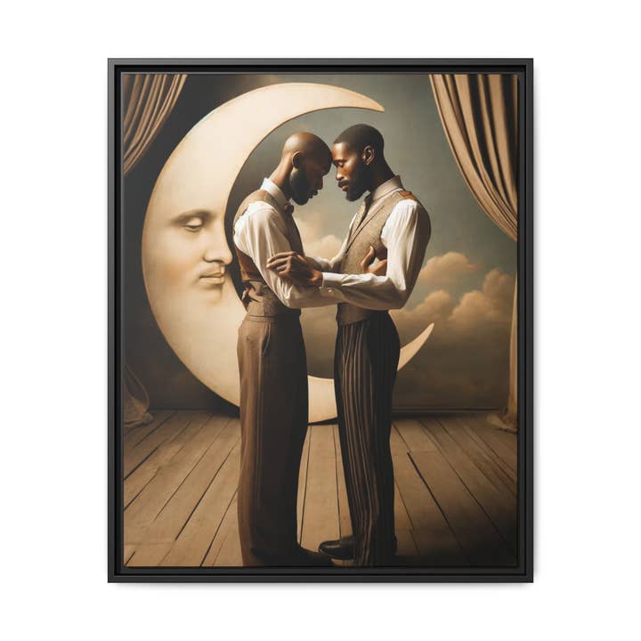 Walt & Pete - Wholesale Art Print - Missing Art Studies - Man In The Moon 0026