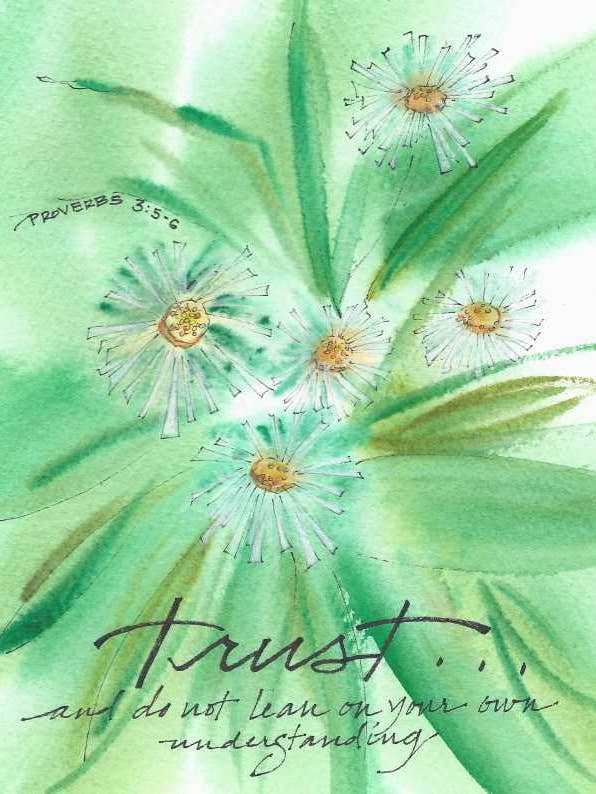 Trust Greeting Card (Blank) for wholesale by Credo Designs LTD