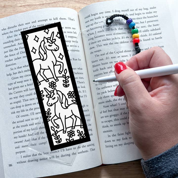 Calenlou Crafts - Wholesale DIY Craft Kit - Kids - Unicorn Bookmark Coloring Craft Kit for Kids1