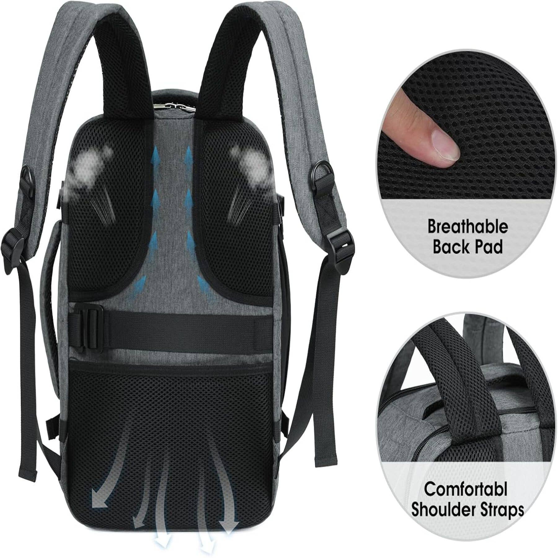 wandf - Wholesale Backpack - Unisex - WANDF Ryanair Underseat Backpack - Wet Pocket, 17"Laptop 19