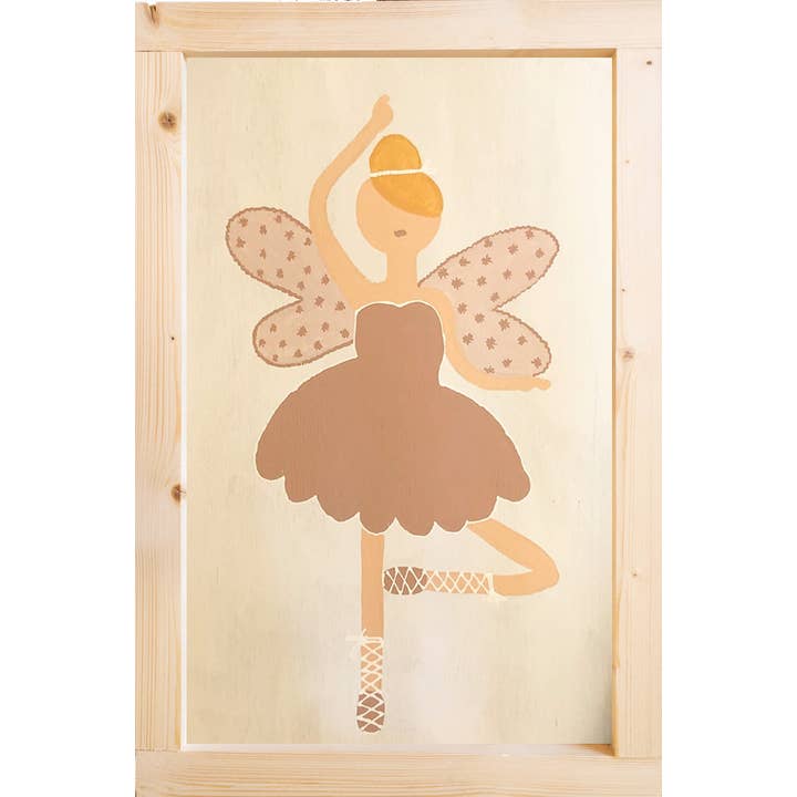 16 x 24 Ballerina-Feen-Holz-Schild für den Großhandel von love, Holston