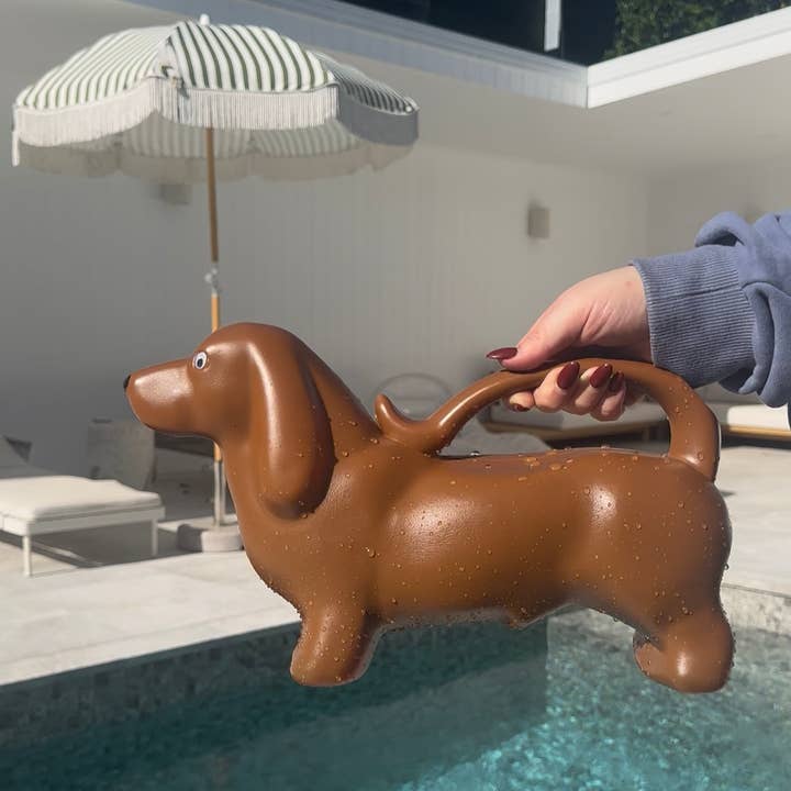 Sausage Dog Dachshund Watering Can for wholesale by Pablo & Co. Boutique