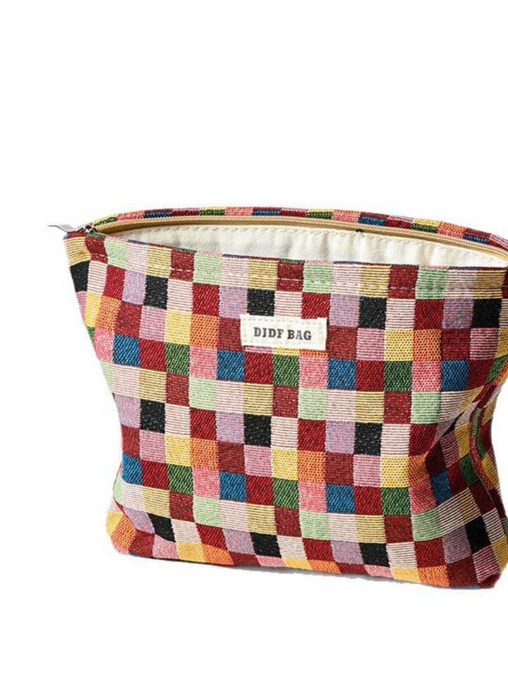 Cosbai - Vintage Colorful Patchwork Clutch Bag With Zipper for wholesale by Funkyrel® Atzbranding Limited