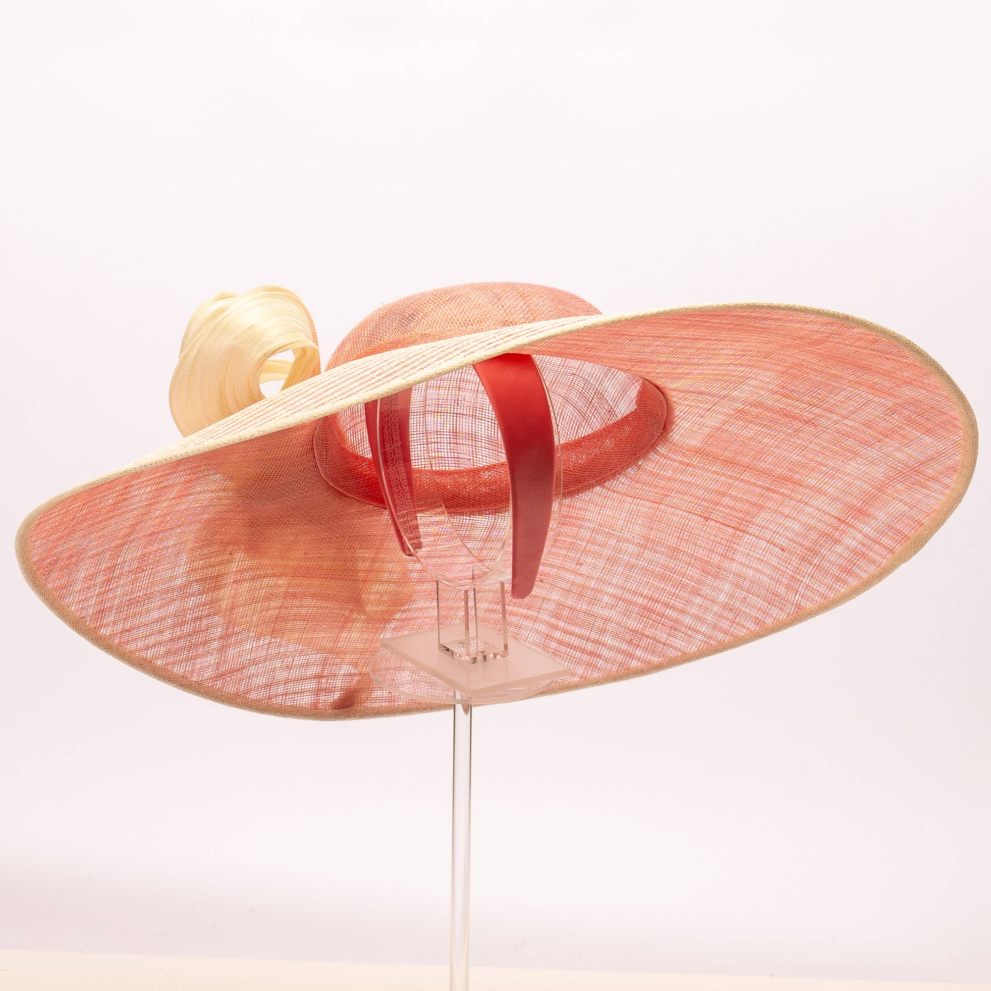 KaKyCo - Wholesale Hat Accessory - Women's - Dual Color Sinamay Base With Jinsin Buntal Bow | 10208514