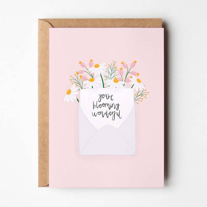 Cartão A6 Flores Maravilhosas Blooming por atacado de Mint and Pickle