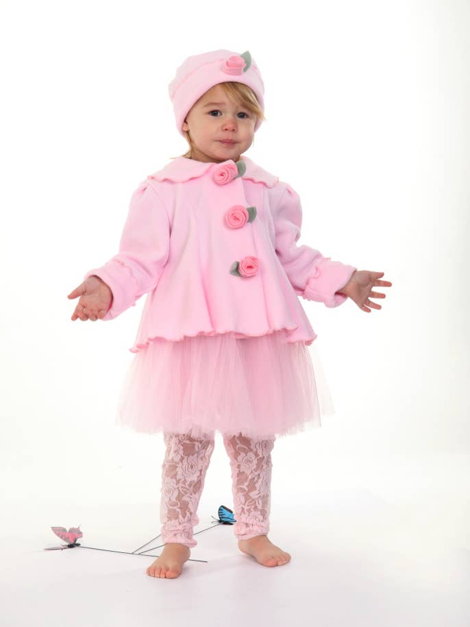 #6014 Light Pink Fleece Garden Jacket for wholesale by Mack & Co