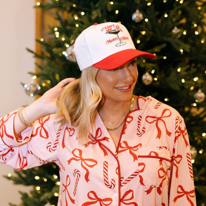 Ruby Moon - Wholesale Trucker Hat - Unisex - I'll Have What Santa's Having- Holiday Hat- Christmas Hat