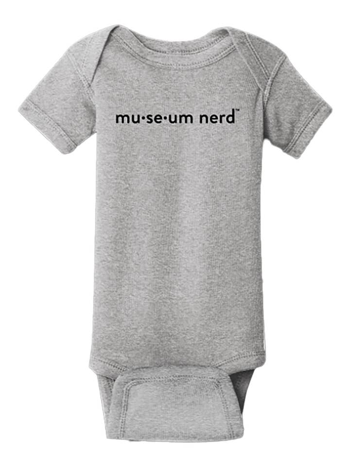 Popcorn Custom Products - Wholesale Bodysuit (Non-Footed) - Baby - Museum Nerd Phonetic Gray Onesie