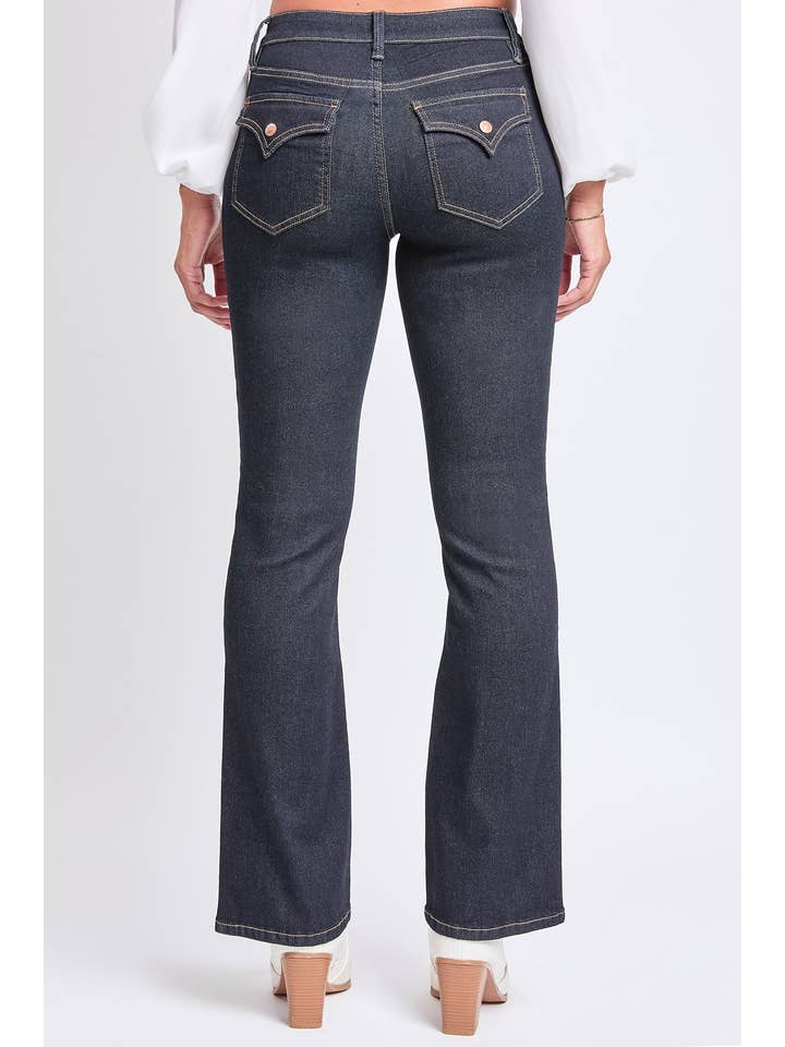 YMI - Wholesale Jeans - Women's - Women's Bootcut Jeans with Flap Pockets-P6087523