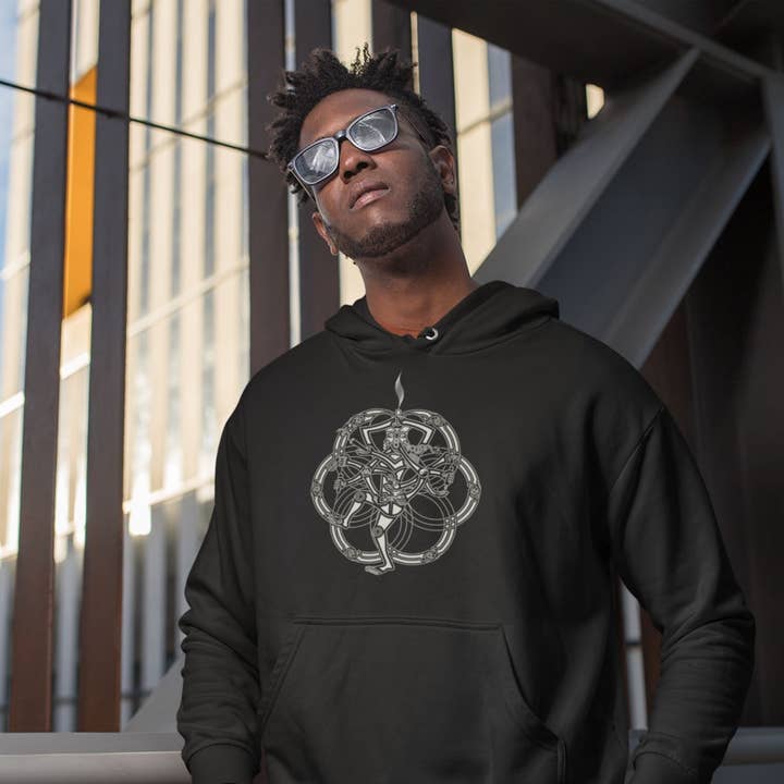 Felpa con cappuccio unisex Chillum Yoga - Realizzata su ordinazione - Colori a scelta per la vendita all'ingrosso da parte di symbolika