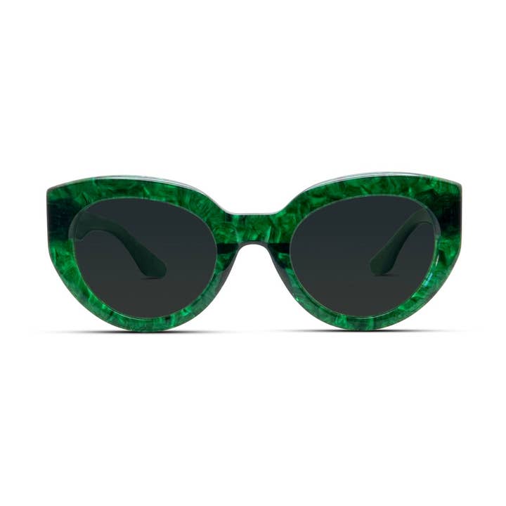Glow Up- Emerald Noir/Grey Polarized for wholesale by MOXLOX
