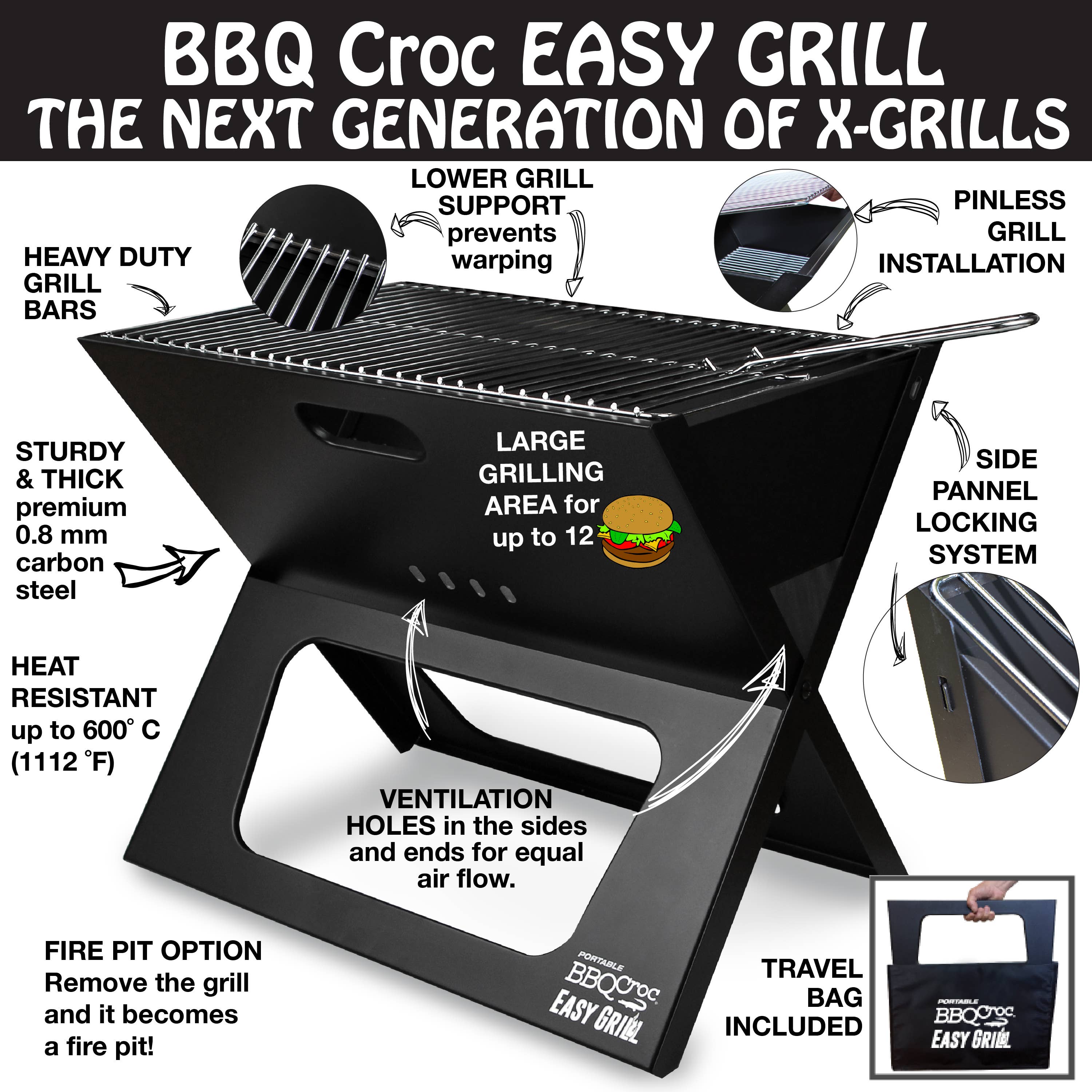 BBQ Croc - Wholesale Outdoor Grill Tools - BBQ Croc EASY GRILL2