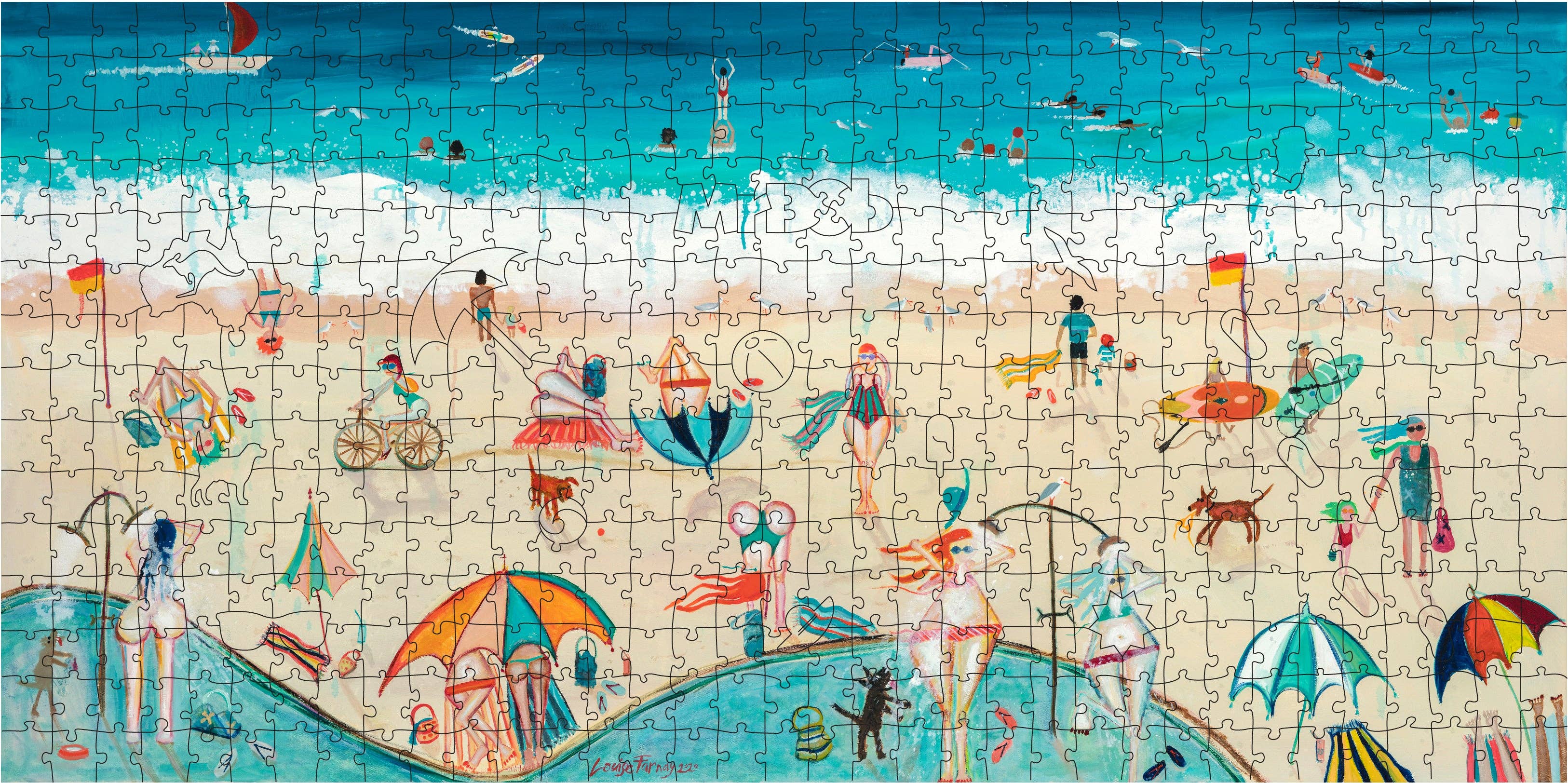 Mr Bob Puzzles – Puzzle - Adulto por atacado – Quebra-cabeça de madeira da praia Daze/525/Sim3