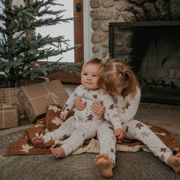 Everyday Leisure - Wholesale Romper - Kids - Gingerbread | Bamboo Zip Romper