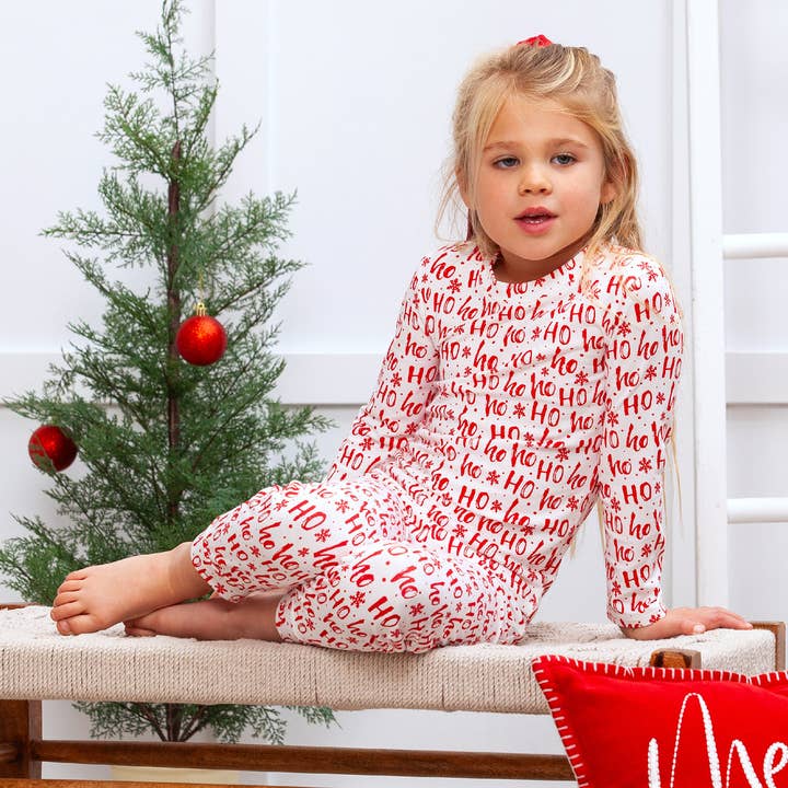Tesa Babe - Wholesale Sleepwear Set - Kids - Christmas Kids Bamboo Pajama Set-Family Matching