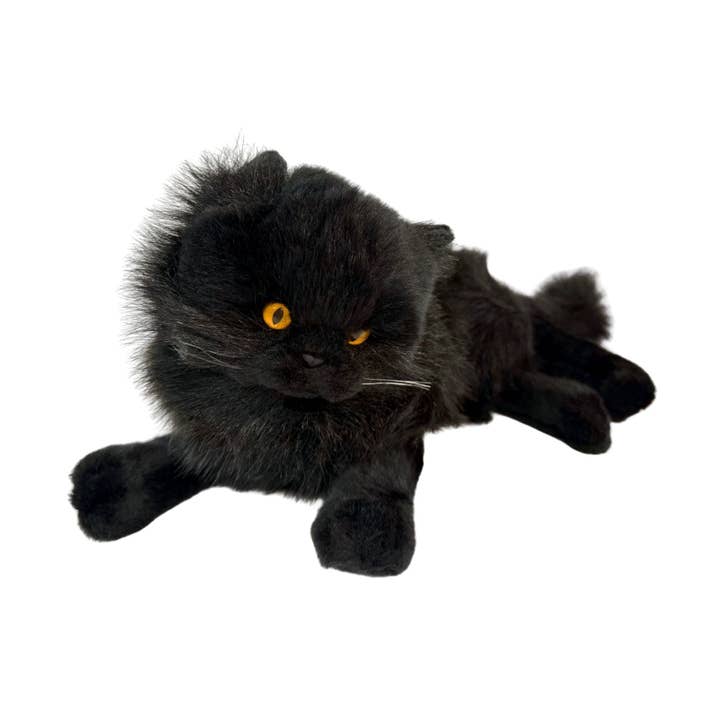 Bocchetta Plush Toys - Venta al por mayor Peluche - Perros - Onyx - Gato Negro - 38 cm tumbado2