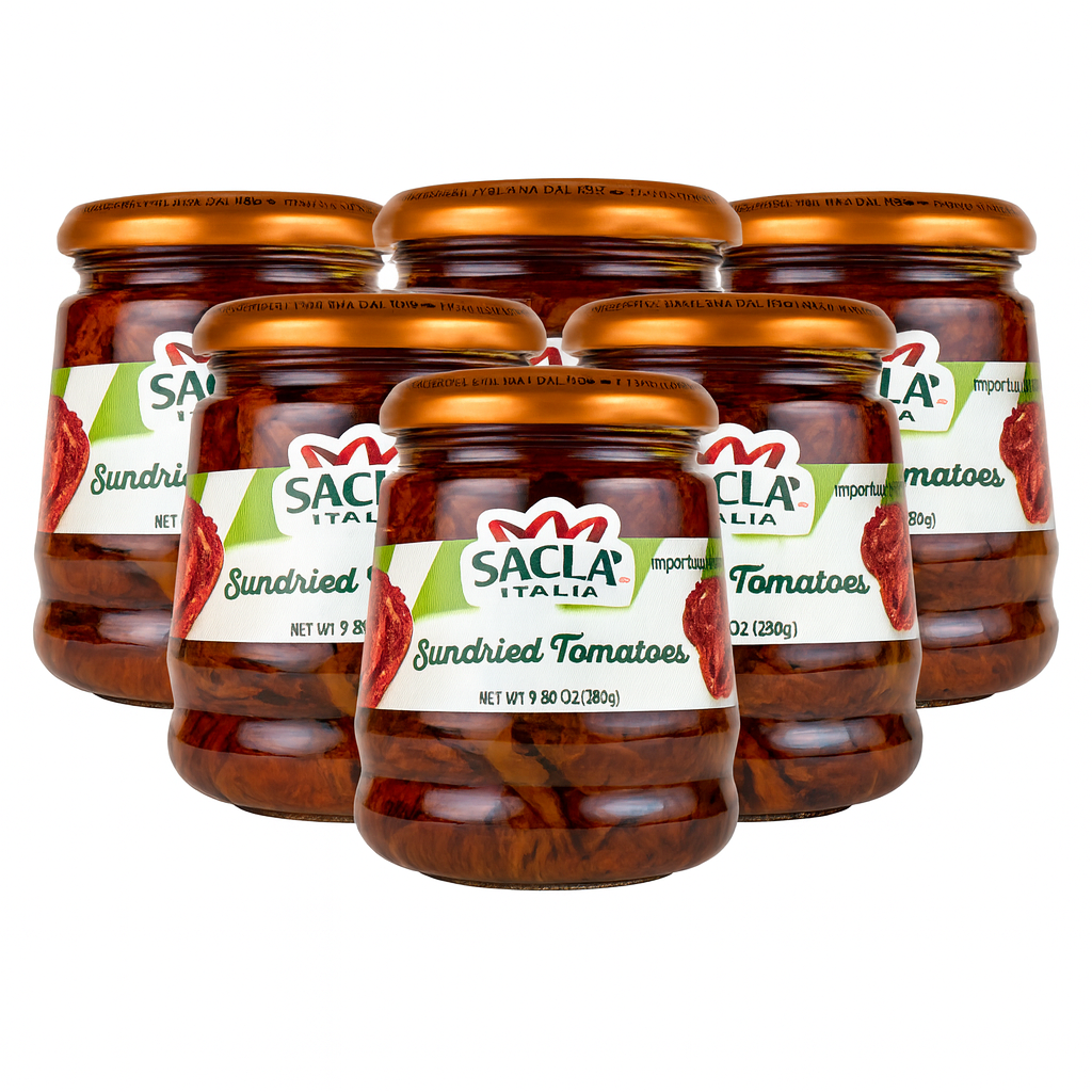 Sacla - Wholesale Canned Vegetables - Sacla Italy Sundried Tomatoes in Oil 6x9.9oz Imported2