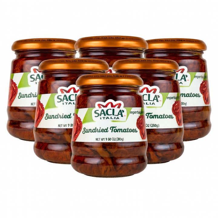 Sacla - Wholesale Canned Vegetables - Sacla Italy Sundried Tomatoes in Oil 6x9.9oz Imported2