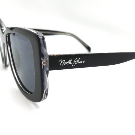 North Shore Sunglasses - Poppy - black oversized sunglasses for wholesale by North Shore Sunglasses