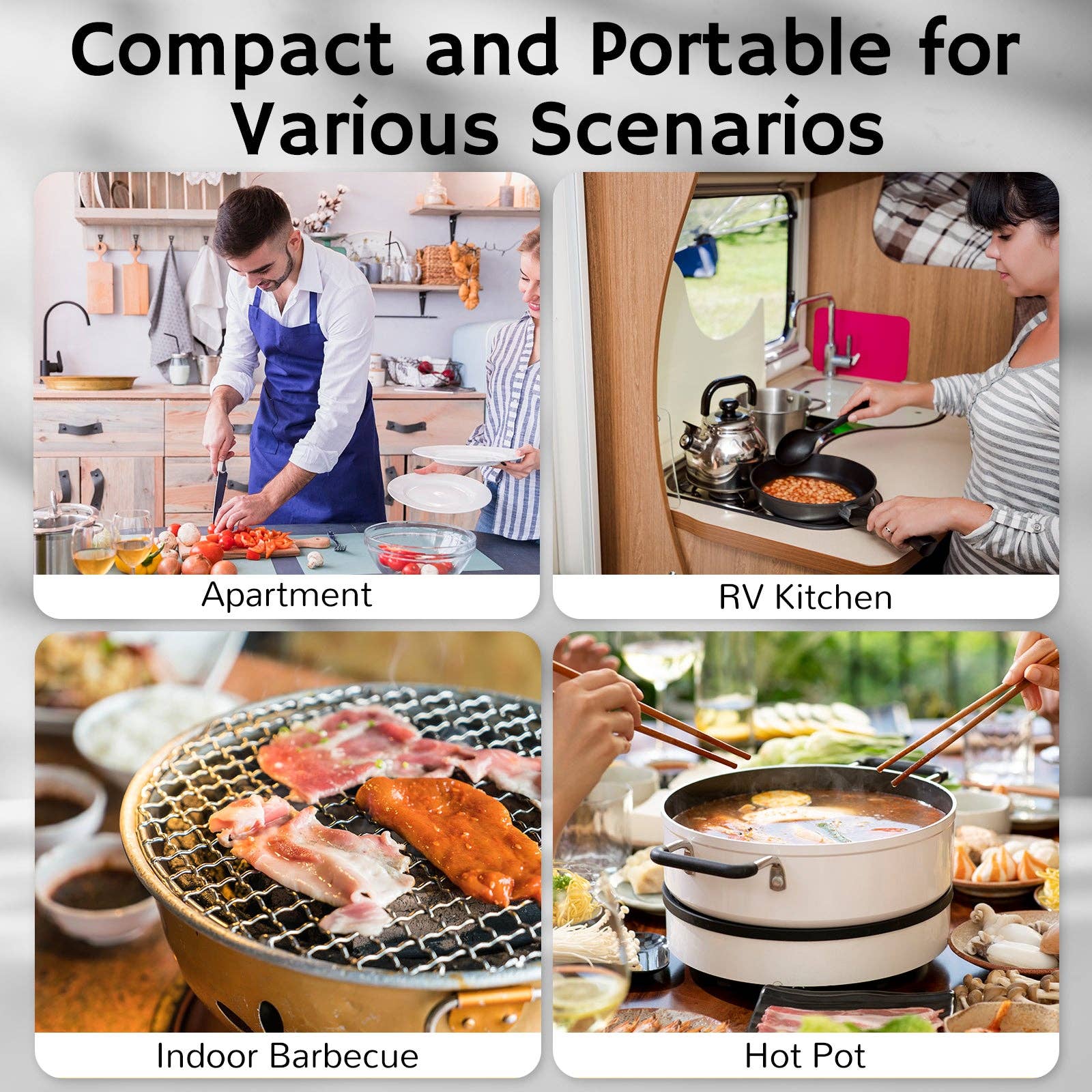 Airthereal - Wholesale Kitchen Appliance - RH180 Portable Desktop Range Hood, Wired Powered Option9