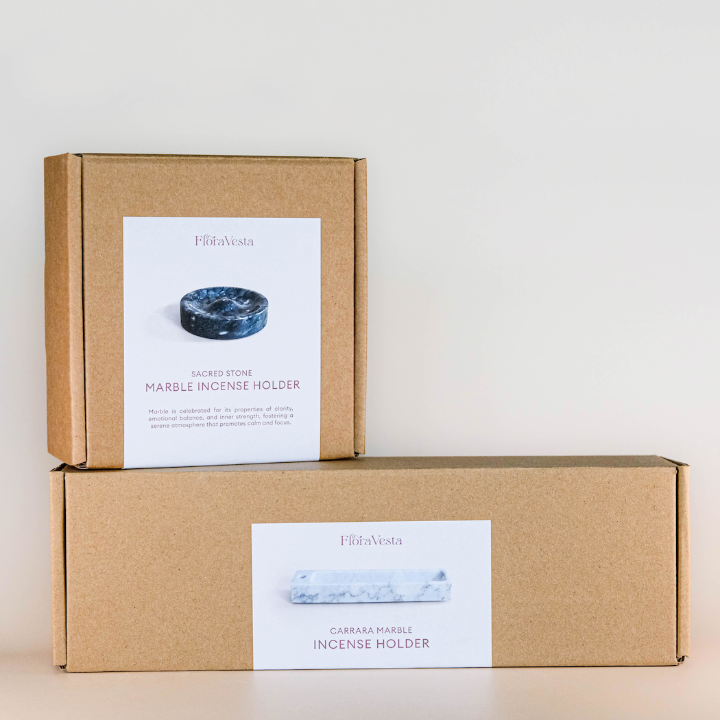 Flora Vesta - Wholesale Incense Holder - The Grand Aura Marble Incense Holder / Modern Minimalist 4