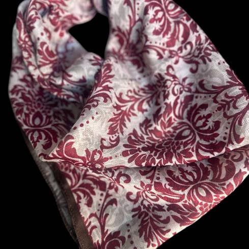 Cranberry Paisley Wild Rag for wholesale by A Rare Bird Shop