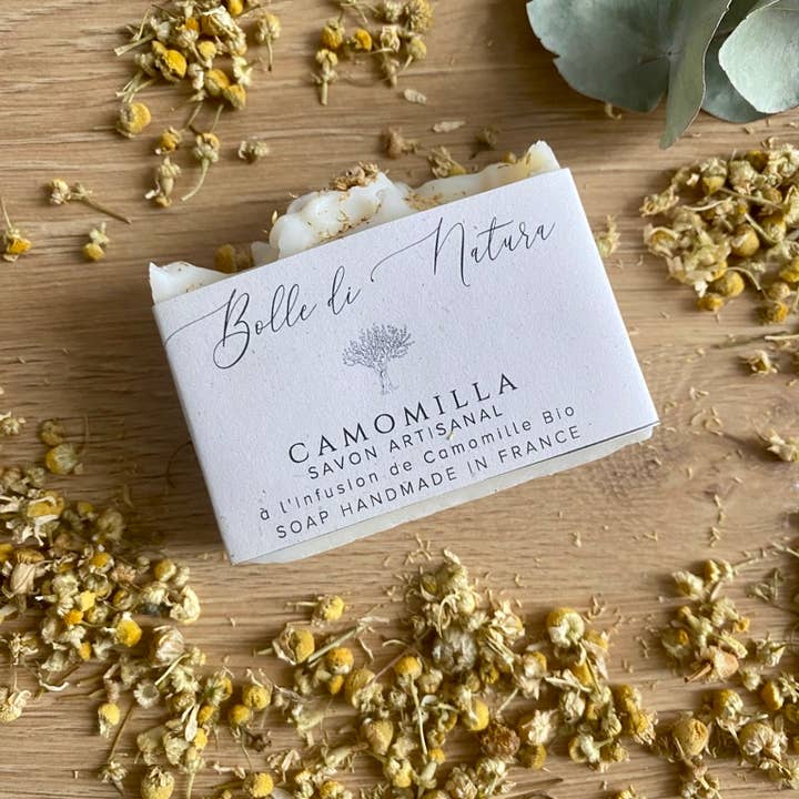 Bolle di Natura - Wholesale Bar Soap - Camomilla Savon - Chamomile Infusion & Shea Butter Soap0