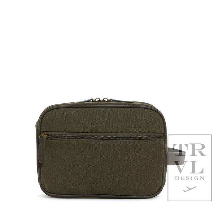 TRVL Design - Wholesale Toiletry Bag - Men's - Men's Kit Case - Toiletry Bag Coated Canvas Cactus
