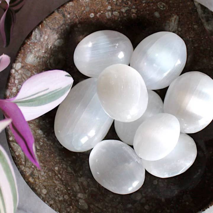 AAA Selenite Palms for wholesale by Moon River Designs