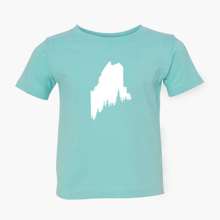Maine Pine Tree Coast Toddler Tee (2T-5/6T) | Maine Apparel for wholesale by Reclaimed Maine Co.