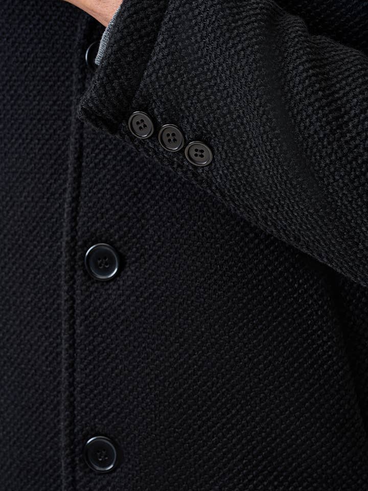 Ricano - Wholesale Coat - Men's - Men's Wool Coat Angelo with Notched Lapel5