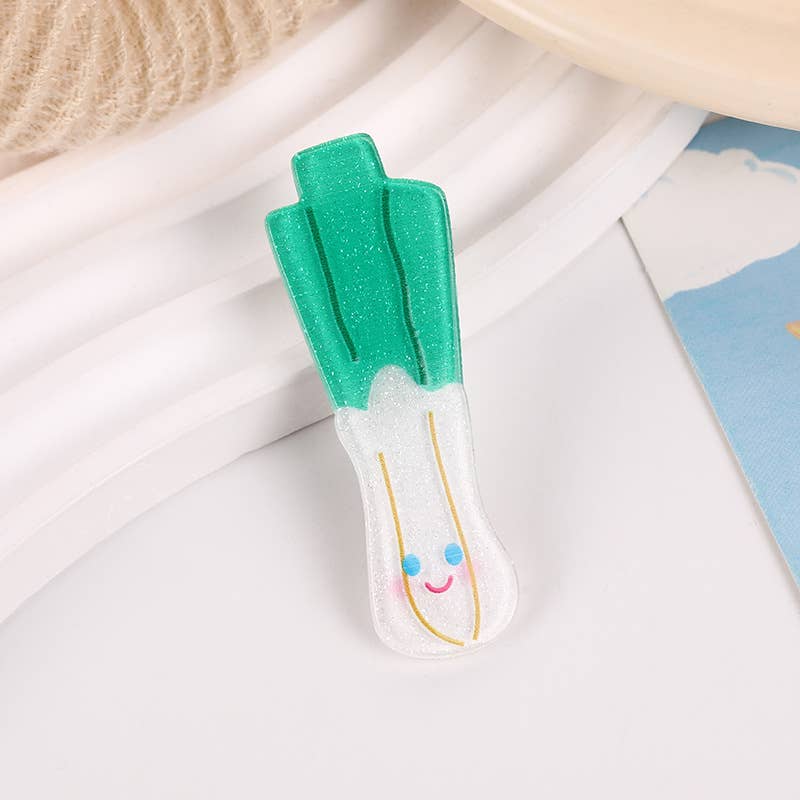 SoapElenGlen - Wholesale Hair Clip - Women's - Fun Vegetable & Flower Hair Claws, Cute Side Clip2