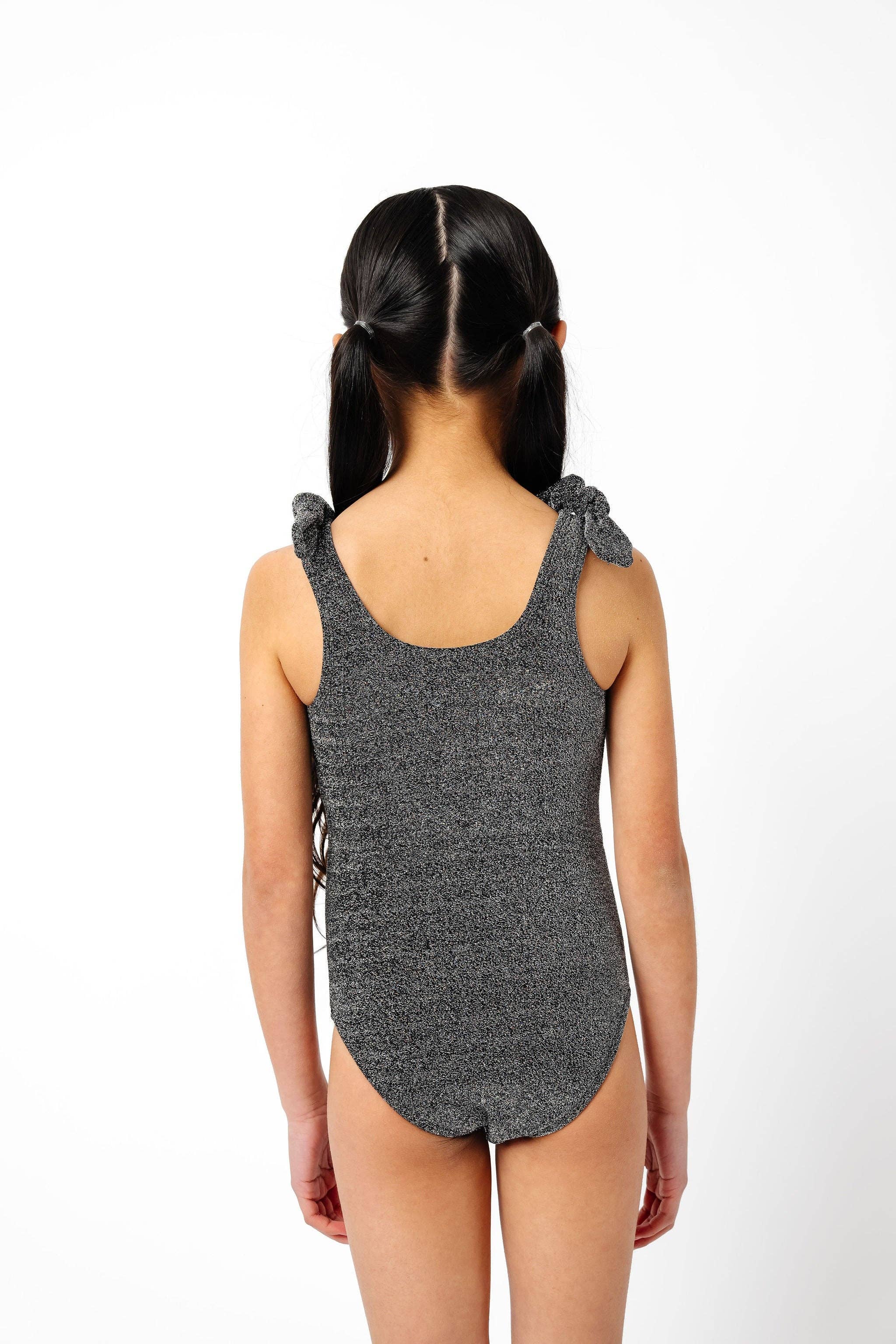 Coral Reef Swim - Vendita all'ingrosso Costume intero - Bambini - Costume intero per bambini con spalline a fiocco nero scintillante3