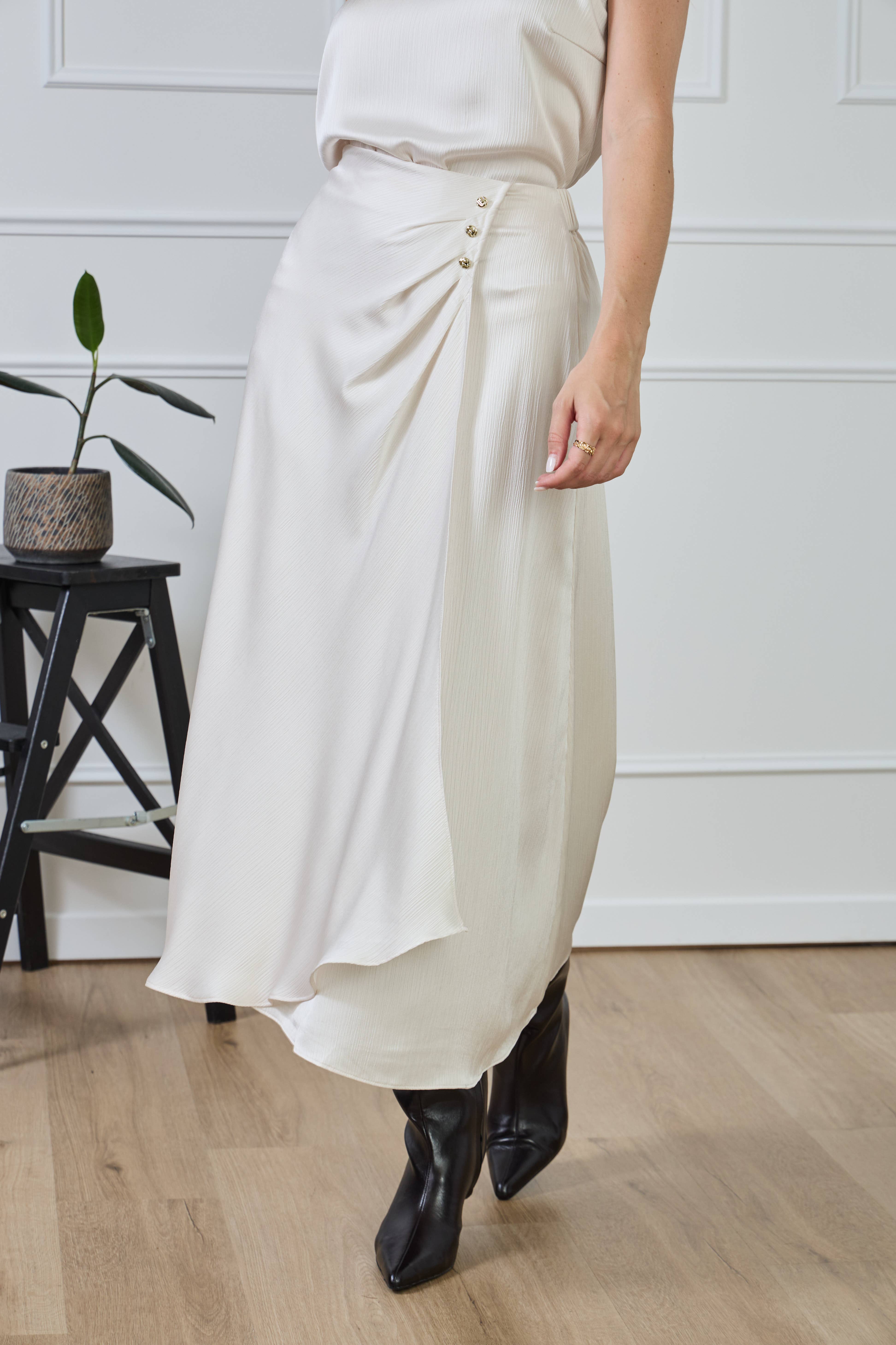 LULUMARY - Vendita all'ingrosso Gonna - Donna - Gonna lunga fluida SK86327