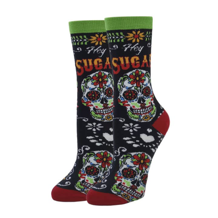 Hey Sugar | Novelty Cotton Crew strømper til kvinder for engroshandel hos Oooh Yeah/Sock It Up/Oooh Geez Slippers