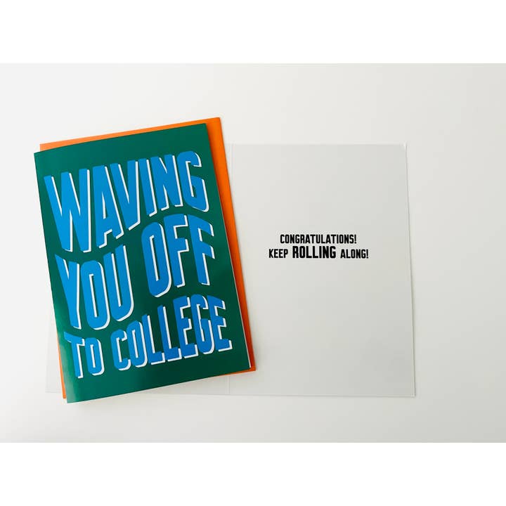 Waving You Off to College (Tulane) for wholesale by Sunny Marshmallow