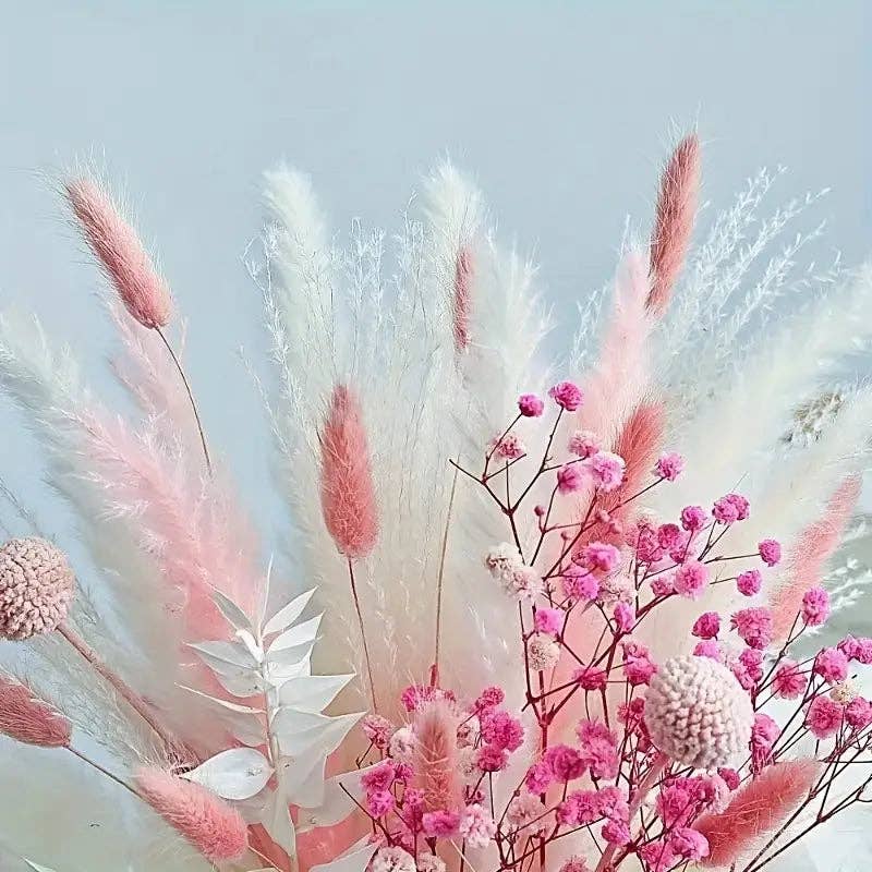 Huis Van Merken - Wholesale Dried/Pressed Flowers - Pampas Grass Bouquet - Boho Wedding Decor - 45pcs2