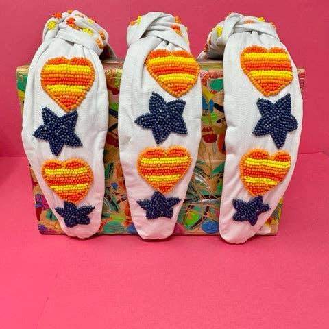 Headband Knot - Astro Baseball for wholesale by Golden Lily