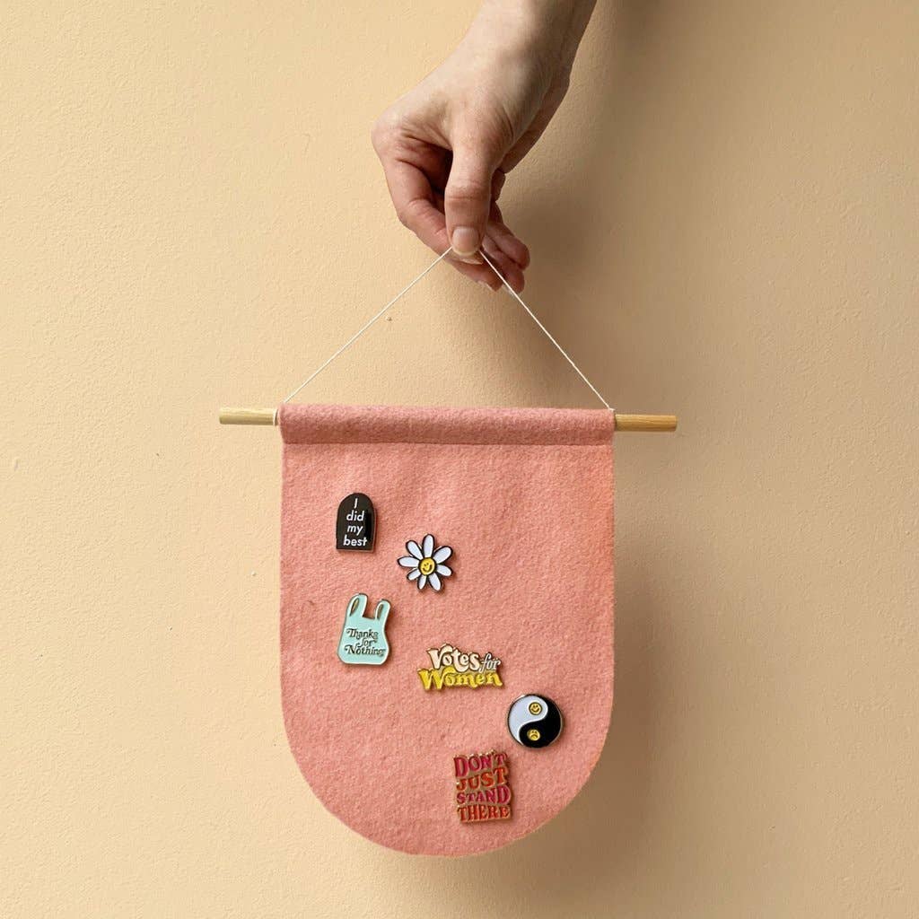 And Here We Are - Wholesale Lapel Pin/Button - Happy Daisy - Flower Enamel Lapel Pin - Stocking stuffer, Holiday, Gift Guide 3