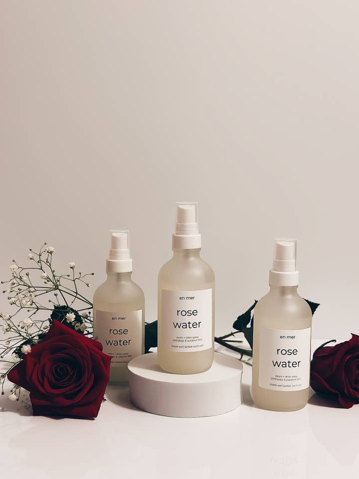 en mer | rose water | room + linen spray for wholesale by en mer, co