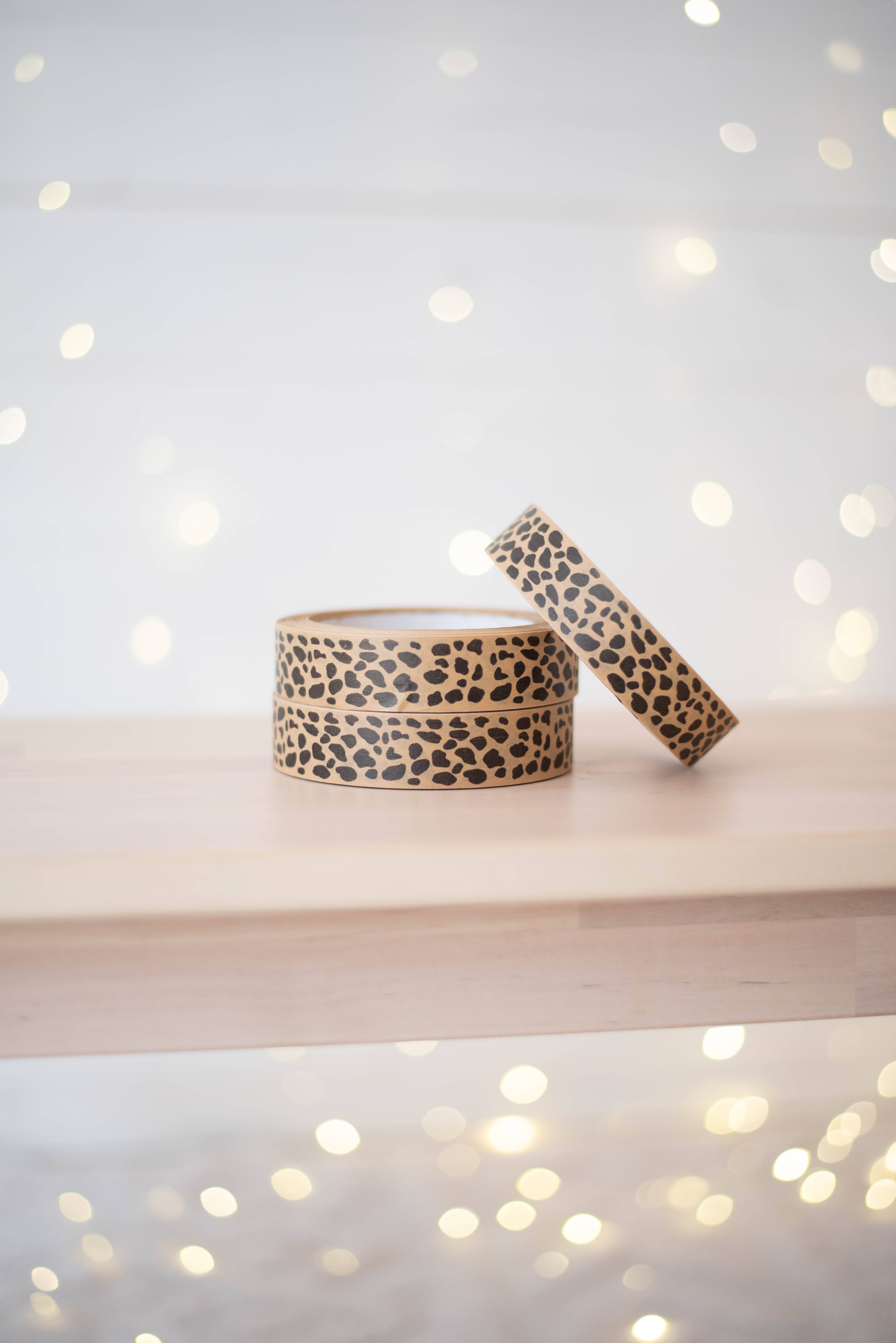 Cards and gift wrap – wholesale Tape – Animal Print brown paper tape3