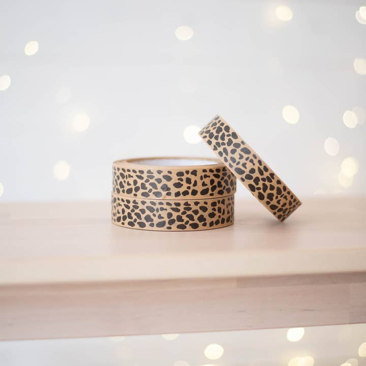 Cards and gift wrap – wholesale Tape – Animal Print brown paper tape3