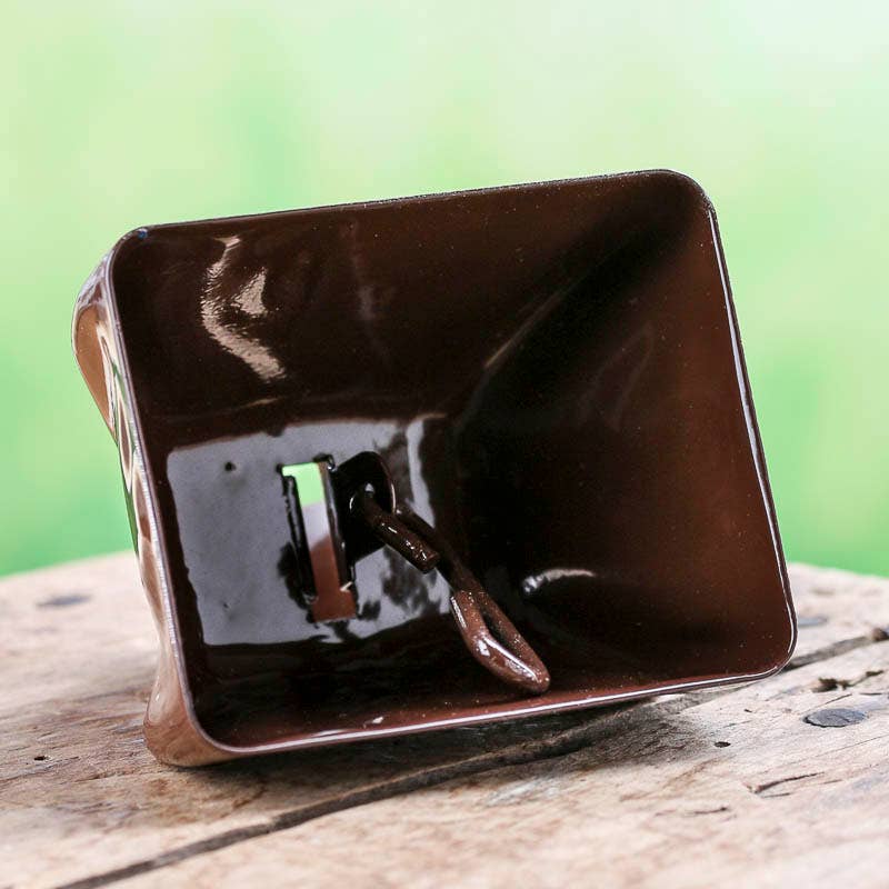 Factory Direct Craft - Wholesale Ornament - Brown Metal Cowbell with Handle3