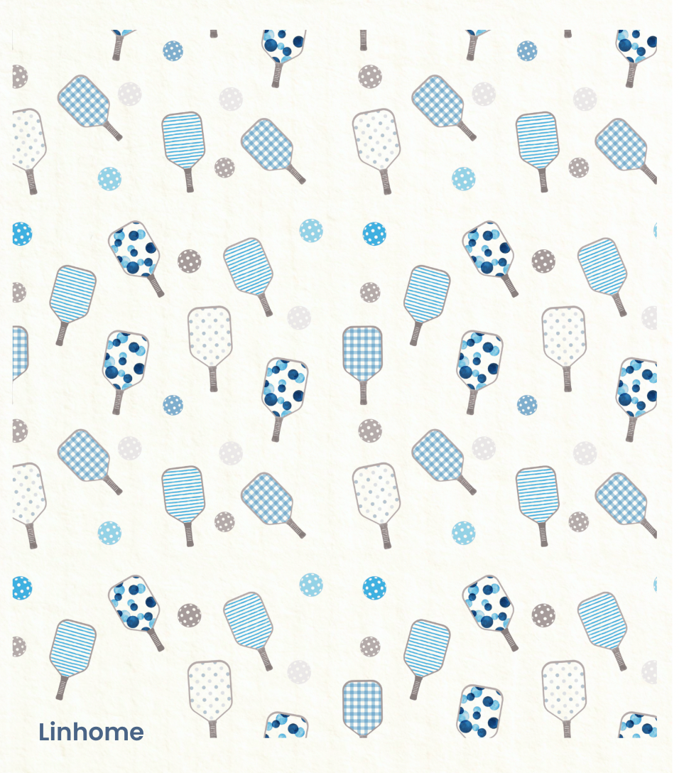 Linhome - Wholesale Dishcloth - Linhome Pickleball Swedish Dishcloth- Match Point Blue- 1 Pack0