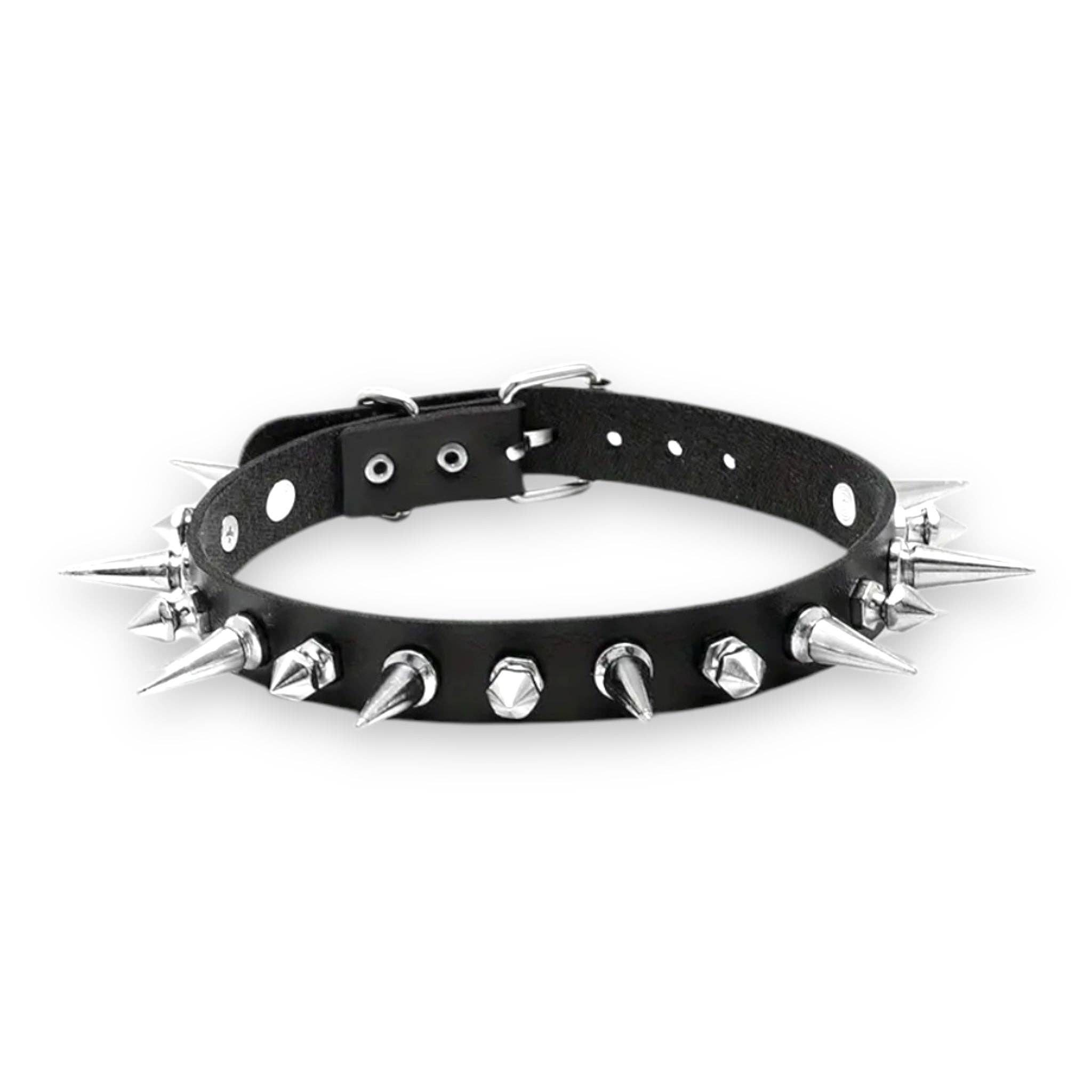 Kinky Pleasure - Wholesale Choker/Collar - Kinky Pleasure - T158 - Extreme Spiked Choker2