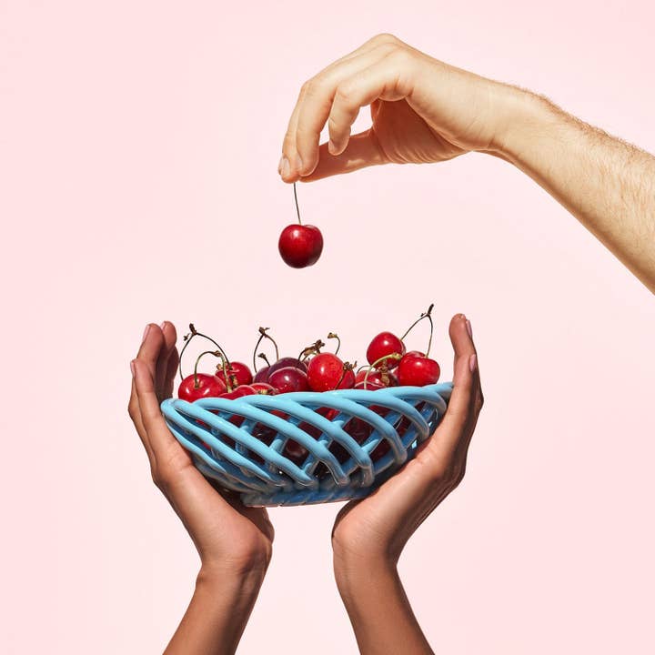 54 Celsius - Wholesale Basket - OCTAEVO Sicilia Ceramic Basket - Small Fruit Basket11