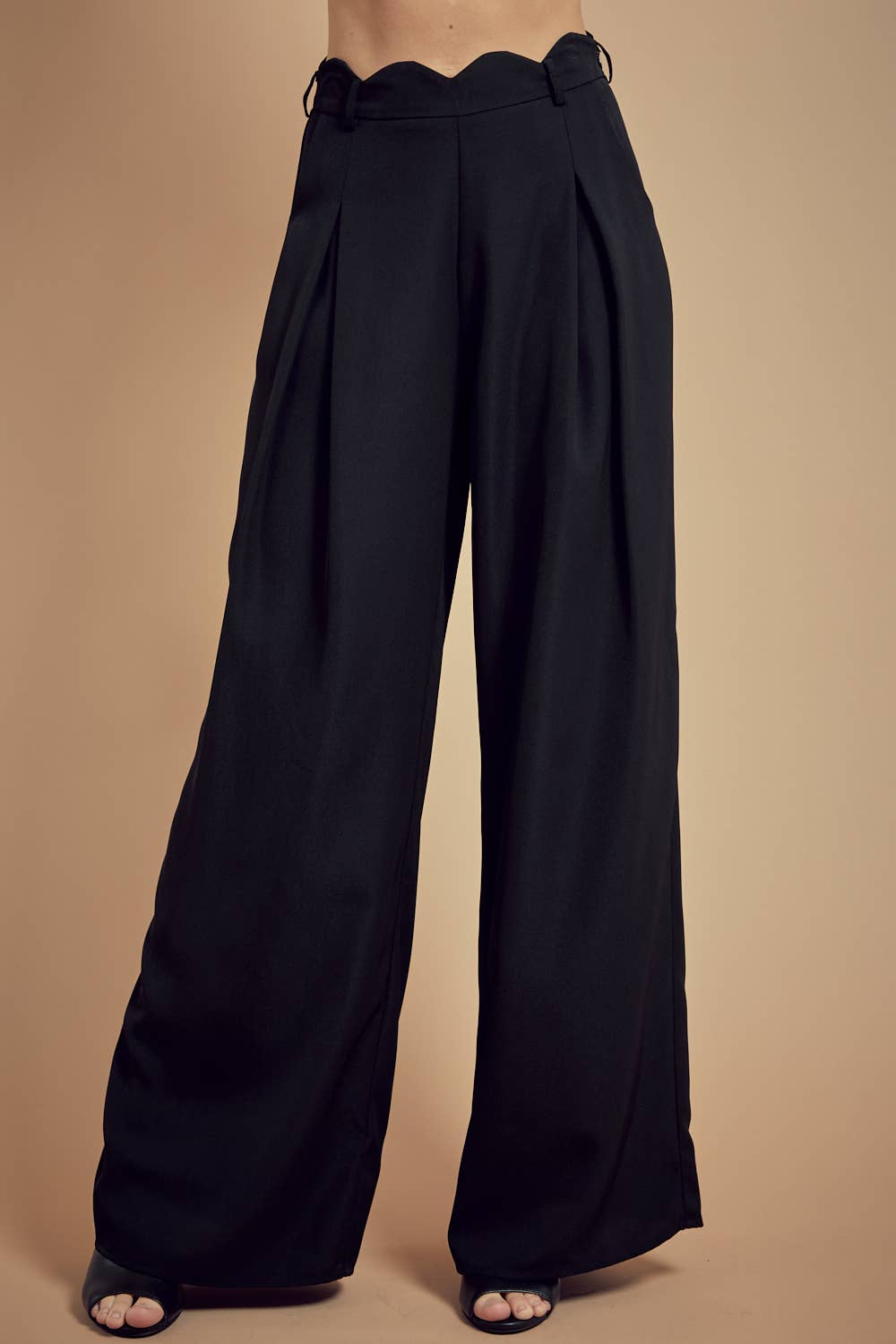 BNS - Vente Pantalon – femme - Pantalon long uni à jambes larges avec poches0