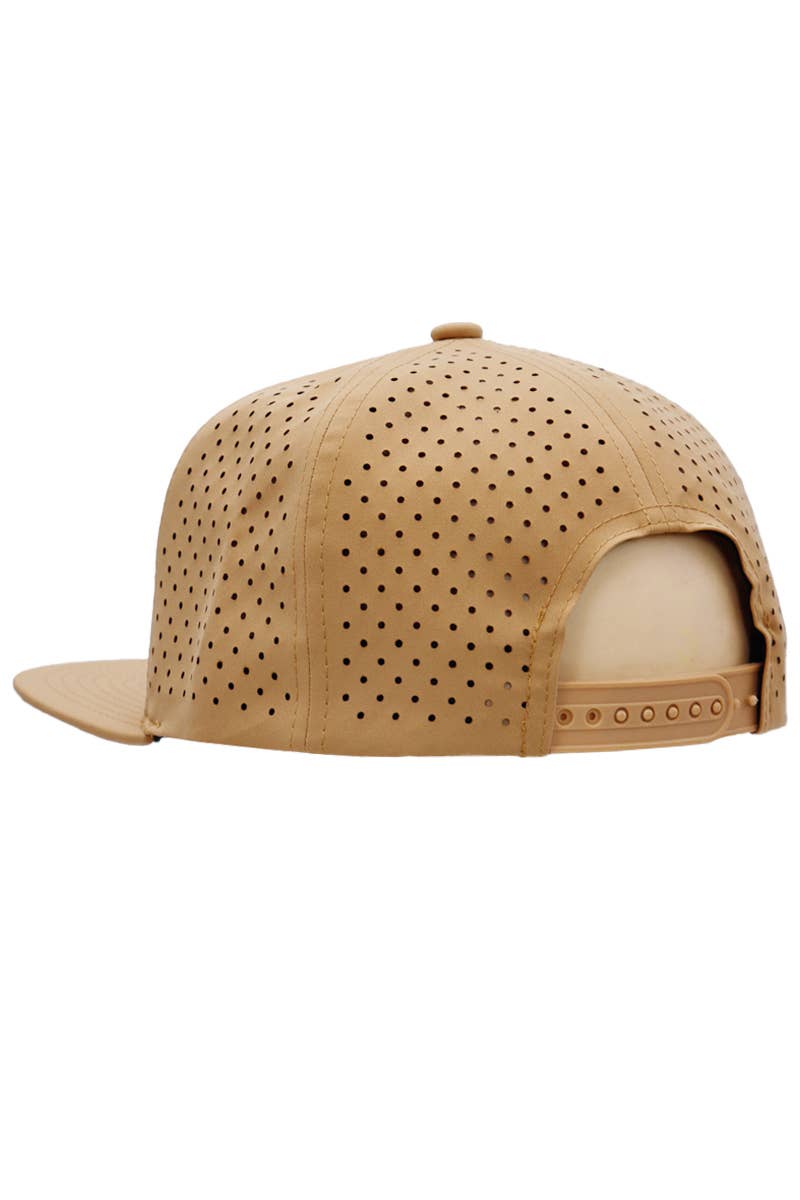 Cap Zone - Wholesale Flat Brim Cap - Unisex - Six Panel Flat Bill Perforated Snapback8