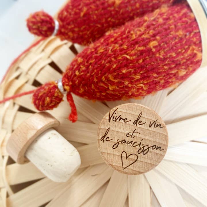 WINE AND SAUSAGE CORK for wholesale by LE COMPTOIR DE LOULOU