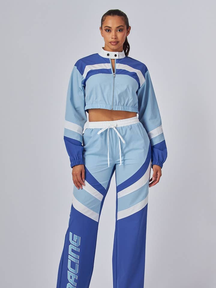 Ensemble Veste de Survêtement et Pantalon Halia Crop (HDC33164) pour la vente par Hot & Delicious